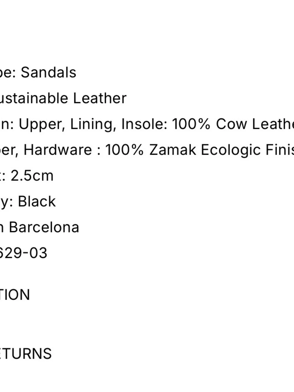 ALOHAS black leather